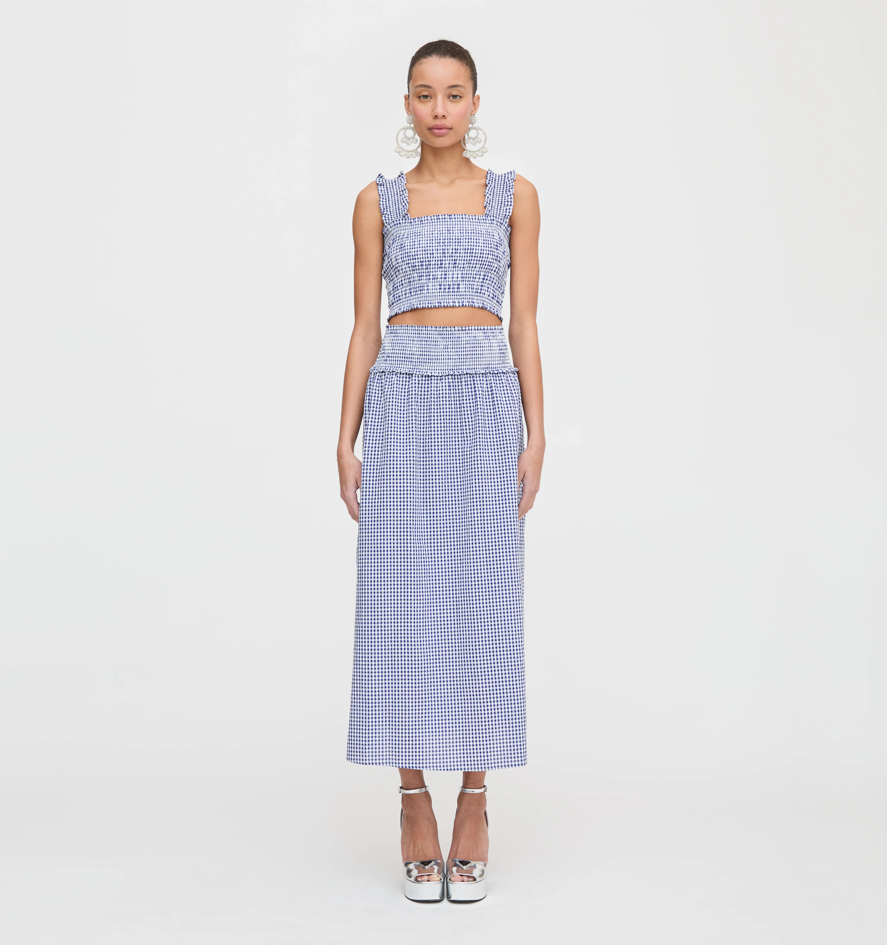 The Delphine Nap Skirt - Navy Stripe | Hill House Home US