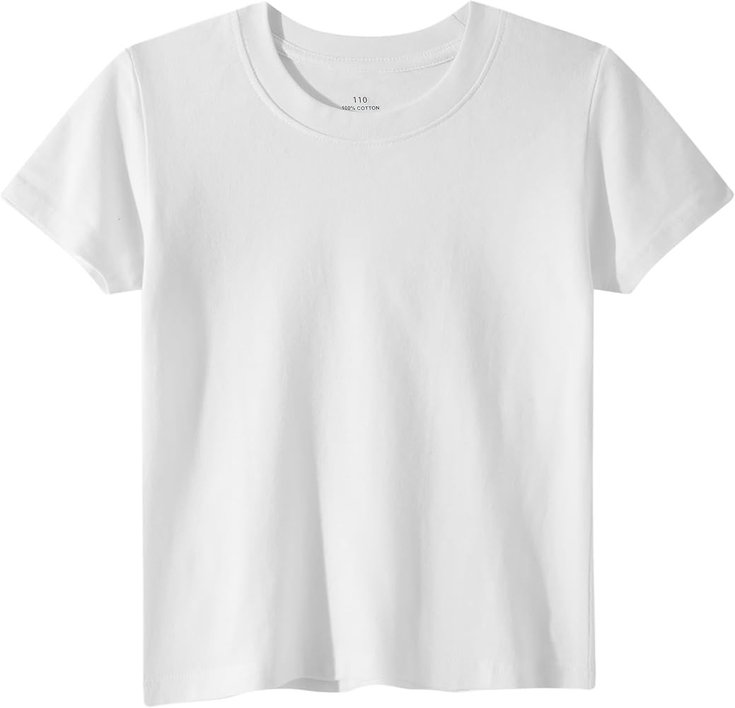 Family Feeling Boys Short Sleeve Summer Crewneck Kids T-Shirts One Piece Girls Tee | Amazon (US)