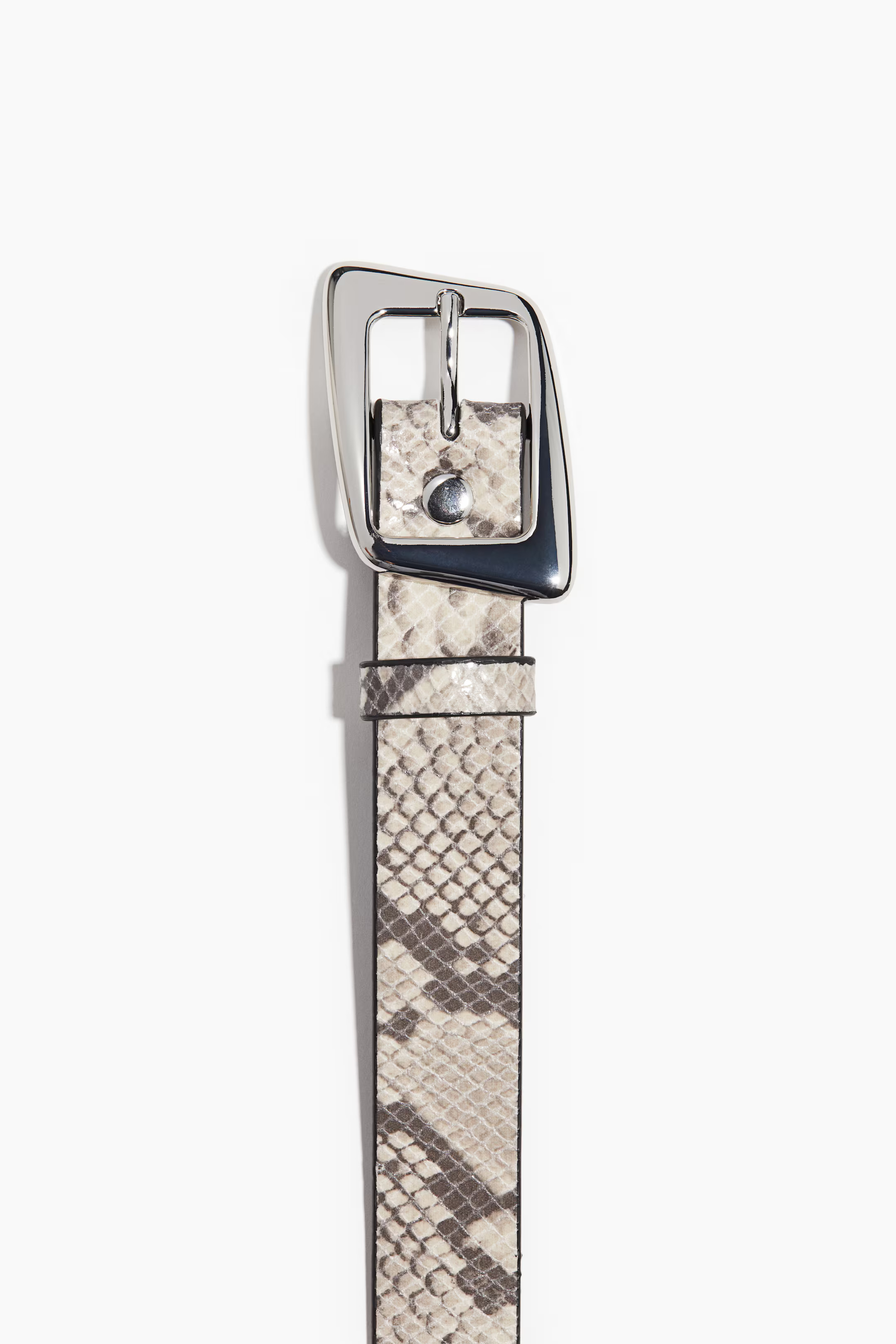 Belt - Light beige/Snakeskin-patterned - Ladies | H&M US | H&M (US + CA)