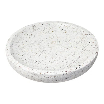 Lg. White Terrazzo W/ Multi Colored Chips Bowl 13.5"Dia | Wayfair North America