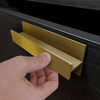 HRX Self-Adhesive Edge Fingerpull Door Handle - Easy to Install Screwless Peel and Stick on Glass... | Amazon (US)