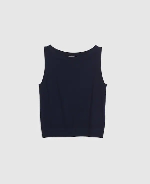 Boatneck Sleeveless Sweater | Madewell