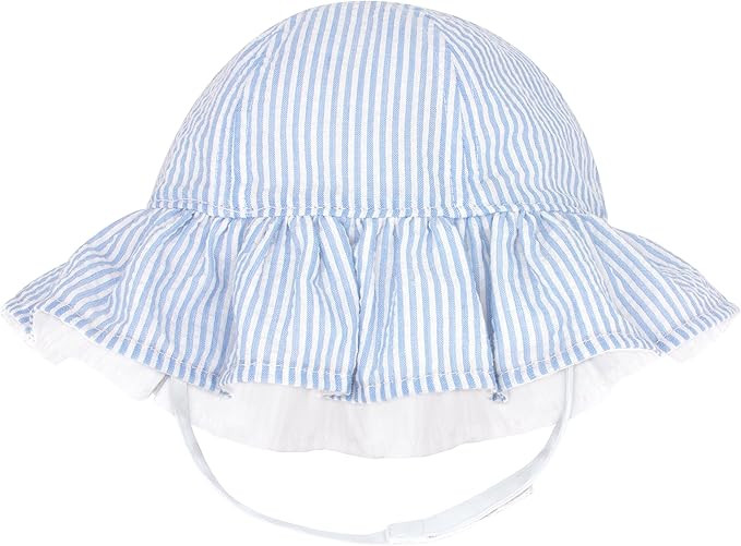 Wee Ones Girls' Reversible Sun Hats with Chin Straps, Stylish and Breathable, Summer Ready | Amazon (US)