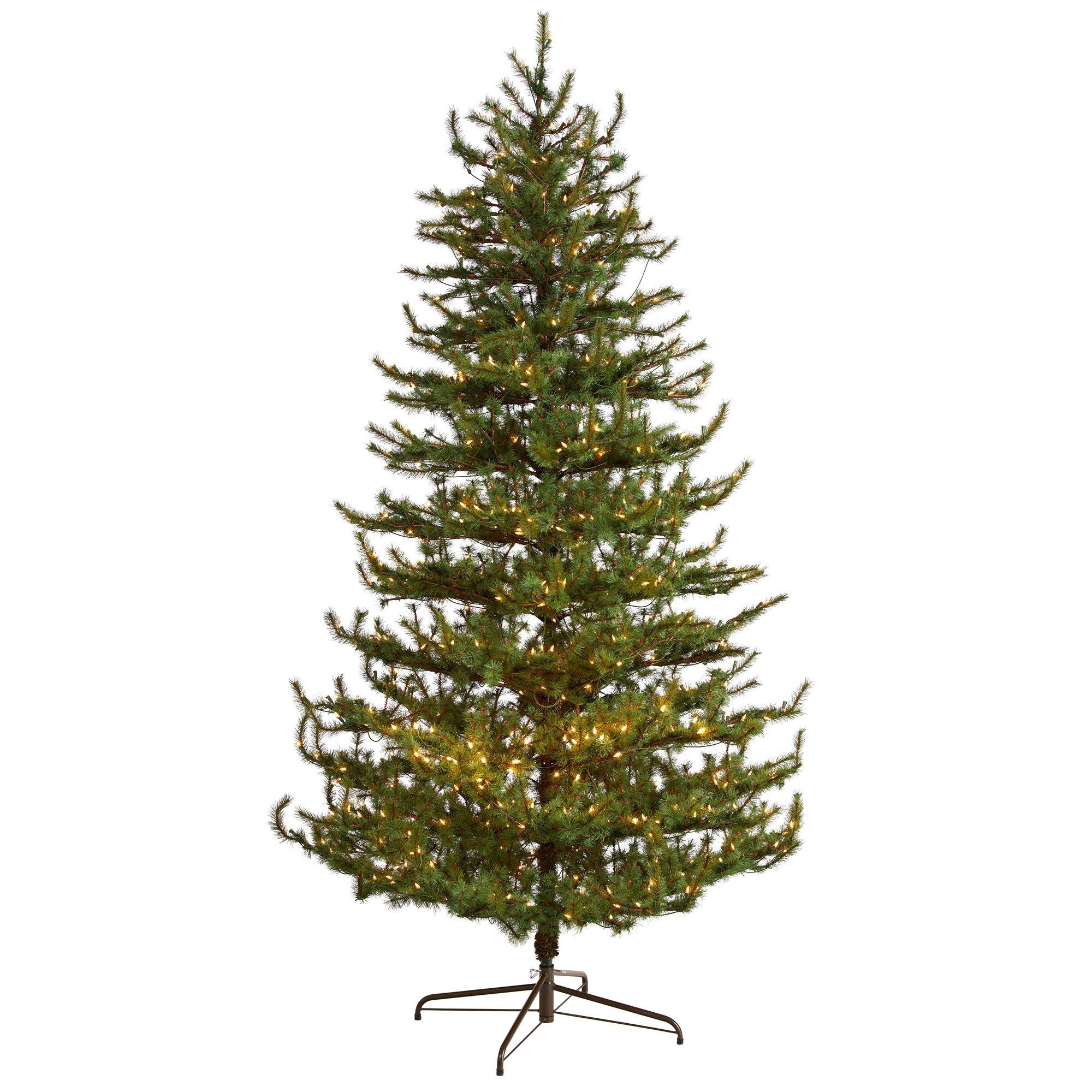 9’ Vancouver Mountain Pine Artificial Christmas Tree with 750 Clear Lights and 2583 Bendable Br... | Nearly Natural