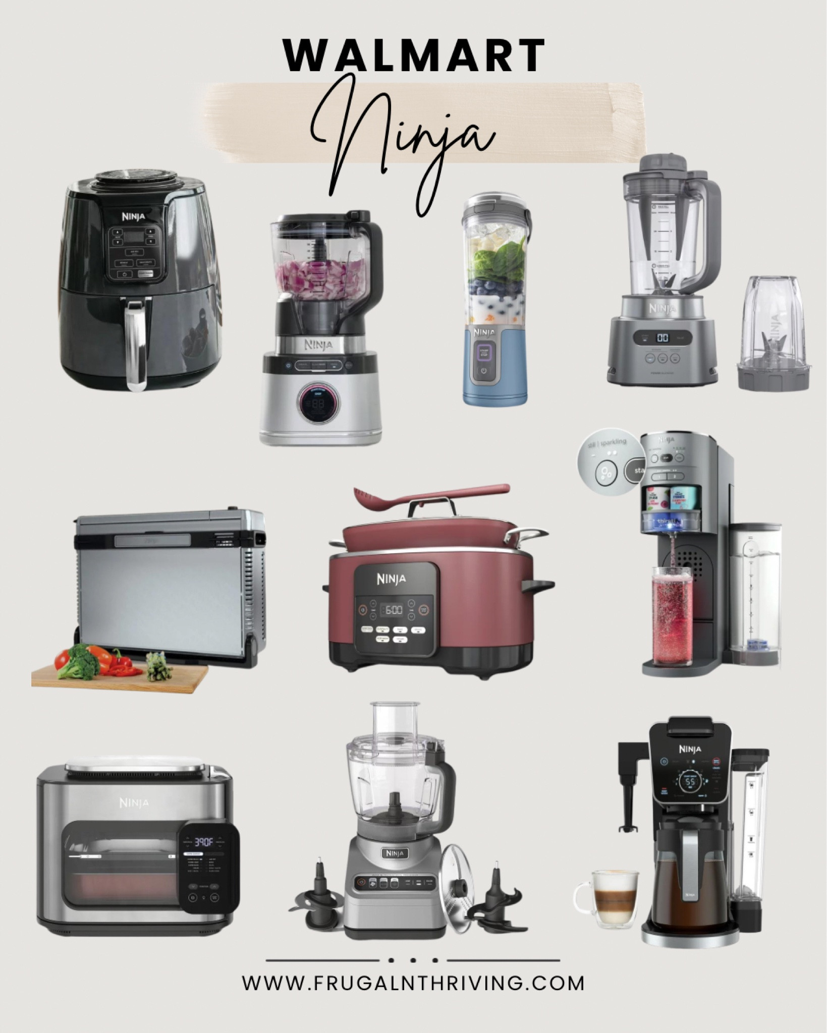 #ad So many ninja items 🙆🏼‍♀️ I can’t say enough great things about the Ninja brand and would highly recommend! @walmart is rolling it back right now with prices! 🥳

#walmartpartner #walmartmusthaves #ninja #kitchen #kitchengadgets 

#LTKFindsUnder100 #LTKSaleAlert #LTKHome