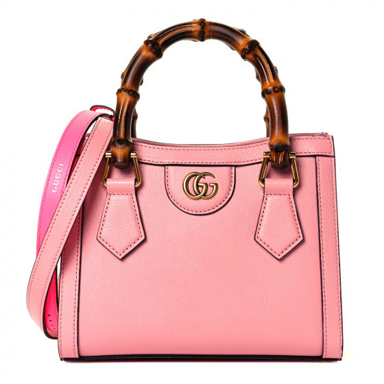 GUCCI Calfskin Mini Diana Tote Bag Pastel Pink | Fashionphile