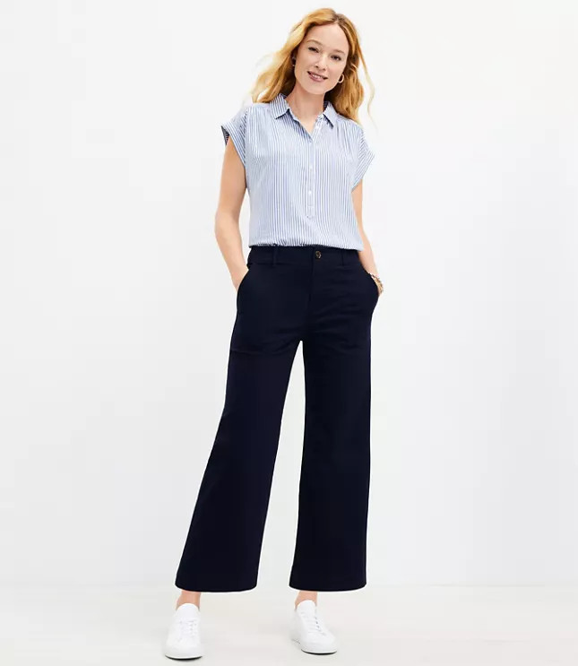 Wide Leg Chino Pants | LOFT
