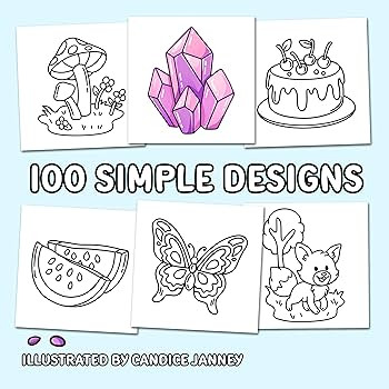 100 Bold Coloring Book: Simple, Easy, and Large Print Designs for Adults and Kids with Animals, F... | Amazon (US)