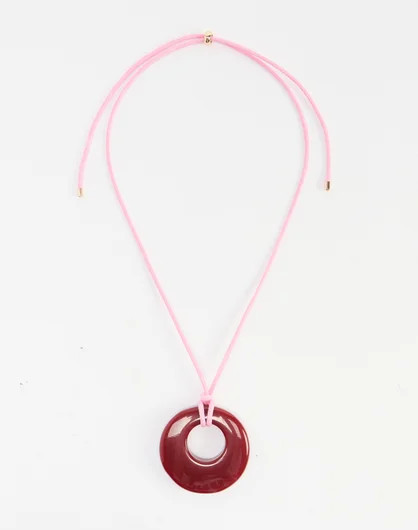 Circle Pendant Rope Necklace | Glassons (Australia)