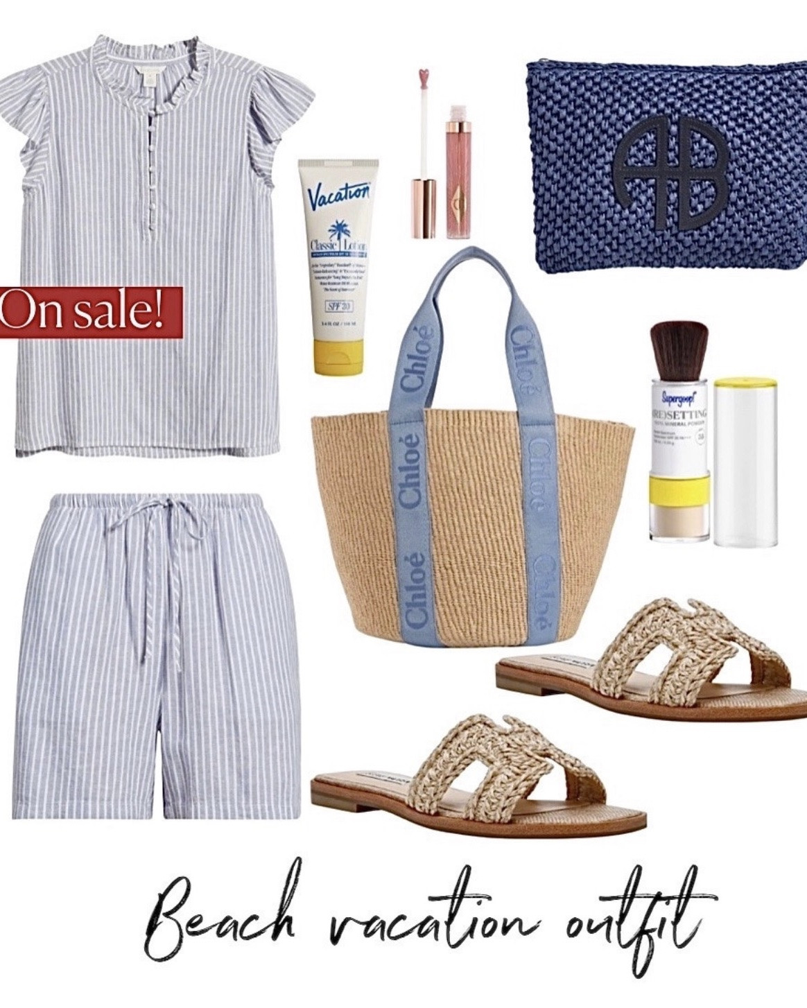 Beach vacation outfit 
Matching set
Sandals

#LTKSaleAlert #LTKootd #LTKgrwm