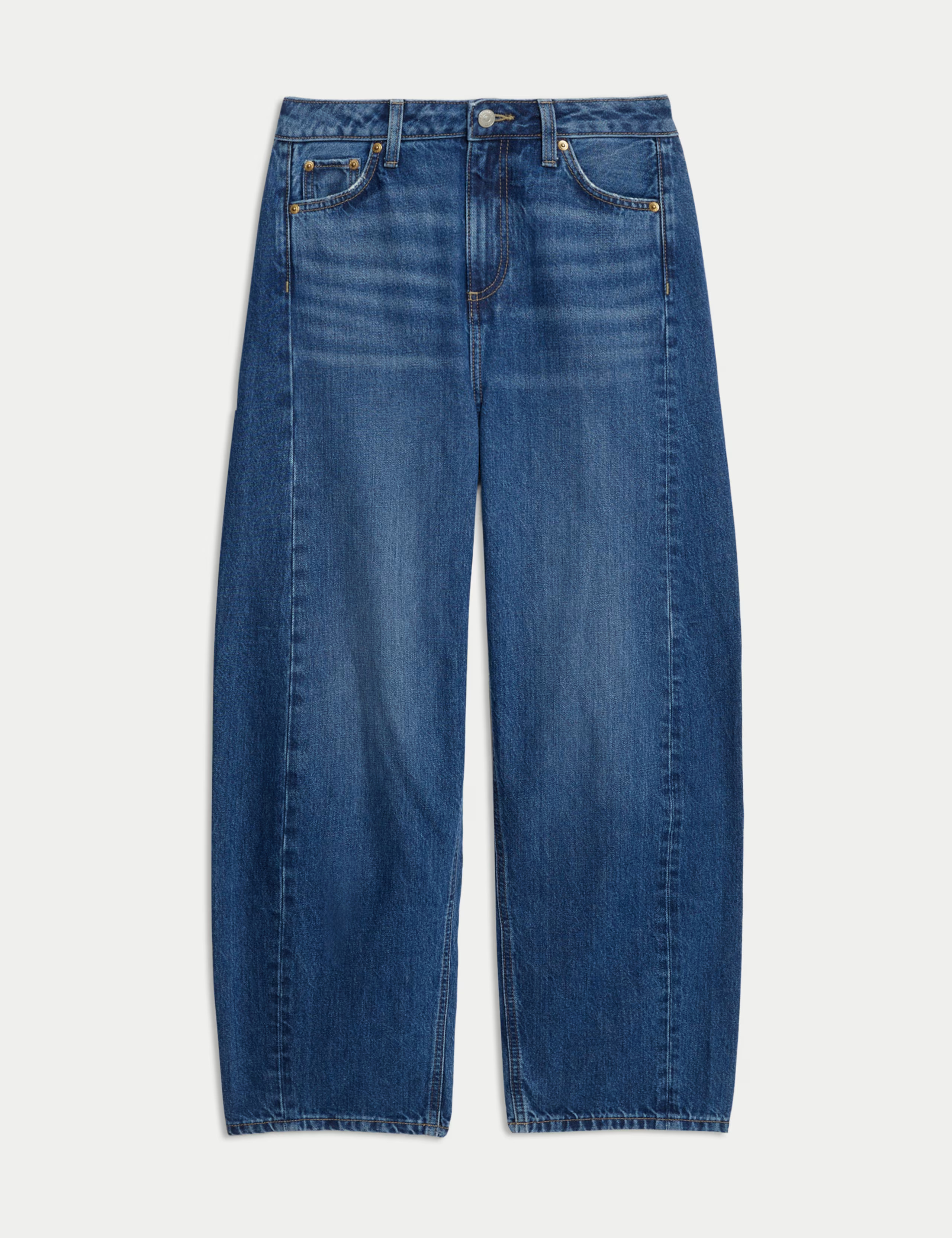 Mid Rise Barrel Jeans | Marks & Spencer (UK)