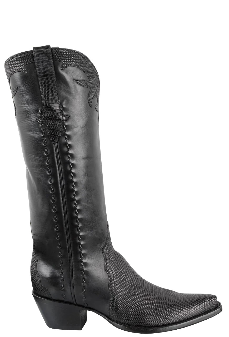 Stallion Women's Black Lizard Gallegos Cowgirl Boots | Pinto Ranch | Pinto Ranch