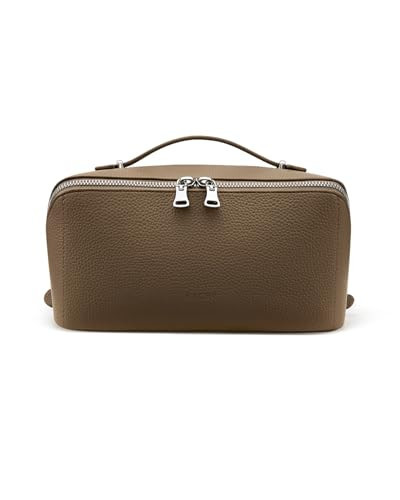 EACHY Makeup Bag,Large Capacity Travel Makeup Bag,Waterproof Portable Open Flat Toiletry Bag Cosmetic Bag with Divider and Handle | Amazon (US)