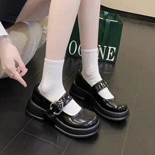 Platform Chunky Heel Mary Jane Shoes | YesStyle Global