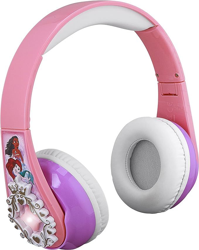 eKids Disney Princess Bluetooth Headphones with EZ Link, Wireless Headphones with Microphone and ... | Amazon (US)