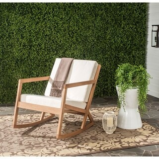 SAFAVIEH Outdoor Vernon Rocking Chair w/ Cushion | Bed Bath & Beyond