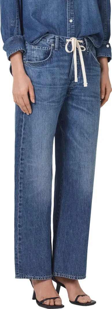 Brynn Wide Leg Organic Cotton Trouser Jeans | Nordstrom