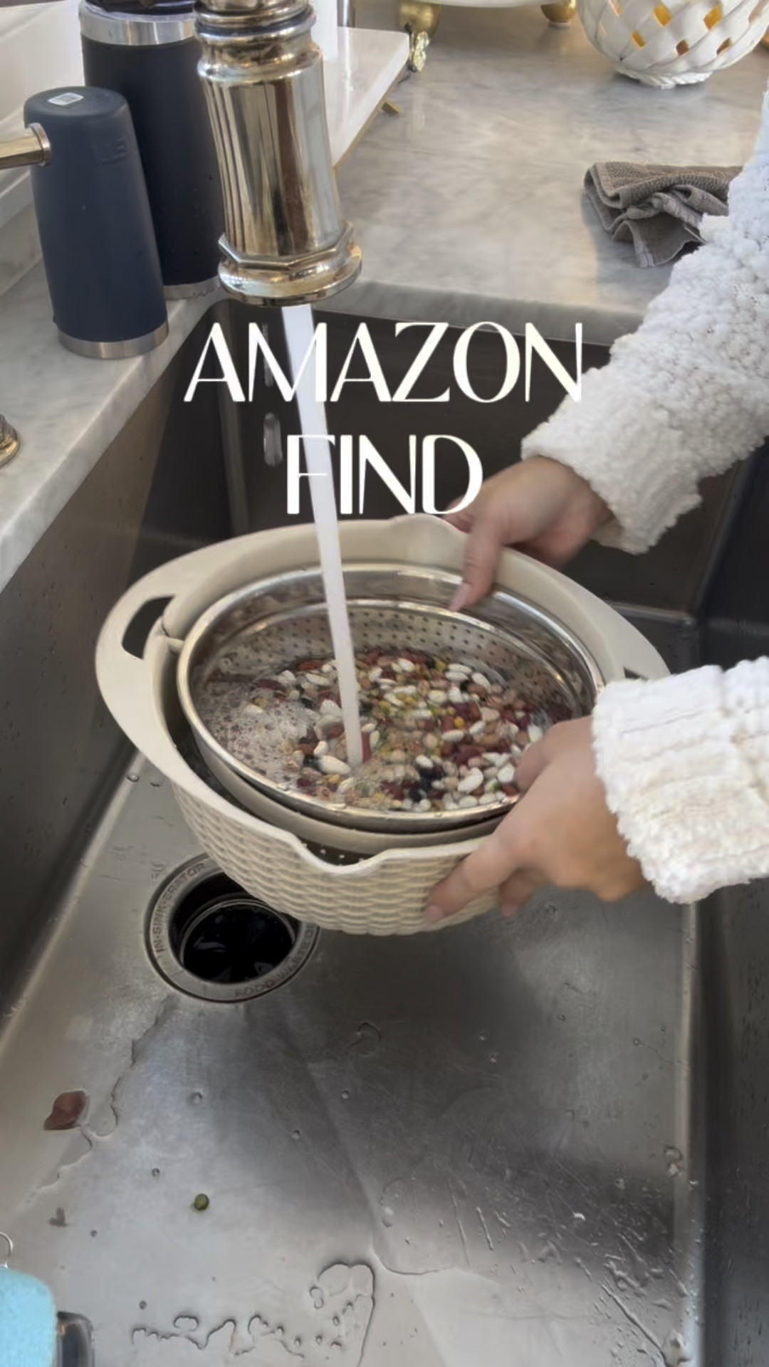 The easiest way to soak, rinse, and drain your beans and any fruits and veggies!! It also has a mandolin blades to it to cut veggies right in!
And not to mention it is functionally beautiful!!
#kitchengadgets

#LTKWatchNow #LTKFindsUnder50 #LTKHome