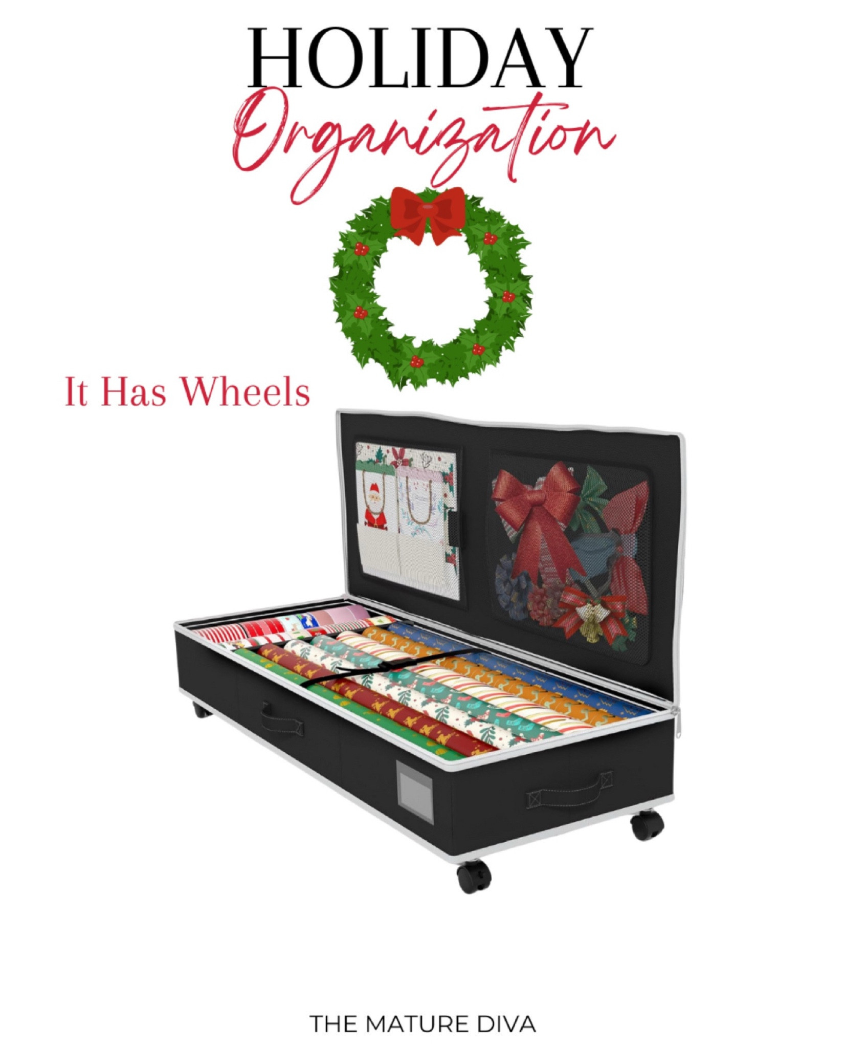 Holiday wrap and bows - All Organized!

Y’all it has wheels!

Comment SHOP below to receive a DM with the link to shop this post on my LTK ⬇ https://liketk.it/4Uxgz #ltkseasonal #ltkgiftguide #ltkholiday

#LTKHoliday #LTKGiftGuide #LTKHome