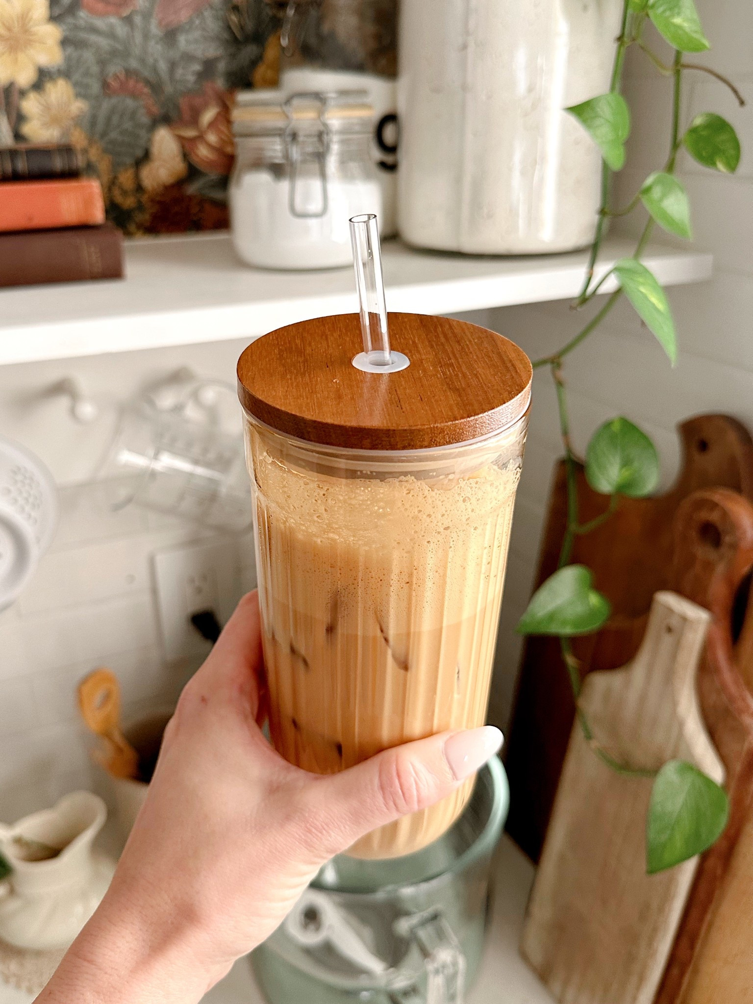 Favorite at-home coffee order lately : Ice brown sugar shaken espresso 

#LTKHome