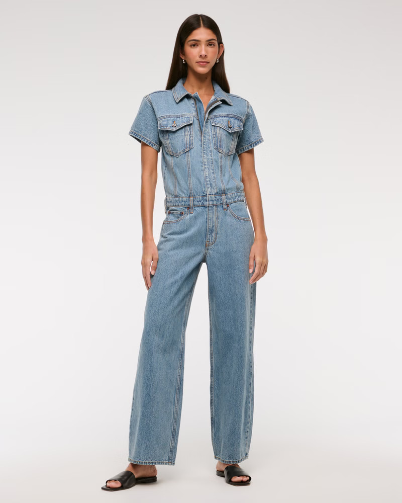 Denim Jumpsuit | Abercrombie & Fitch (US)
