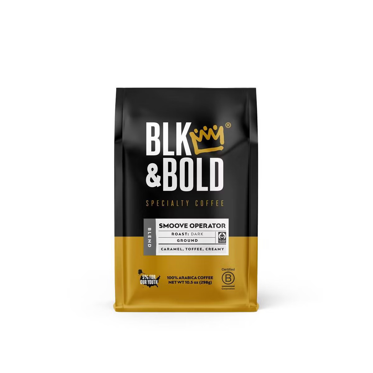 BLK & Bold Smoove Operator Blend, Dark Roast Ground Coffee - 10.5oz | Target