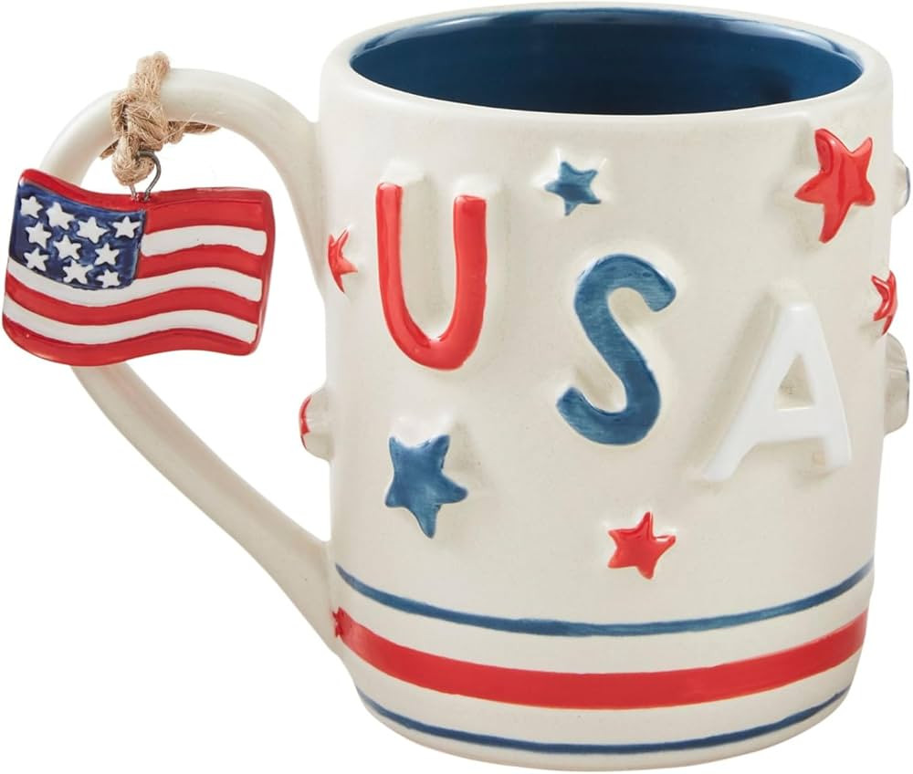 Mud Pie Americana Mug Set, 15 oz, USA | Amazon (US)
