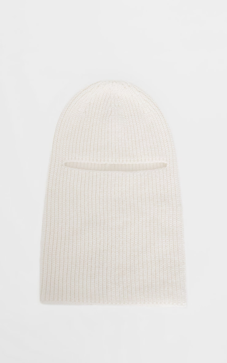 White Fine Knit Snood | PrettyLittleThing US