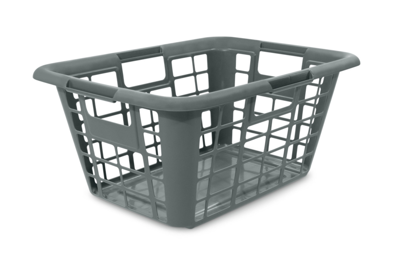 type A Laundry Basket, 23.25 x 17 x 11-in, Grey | Canadian Tire