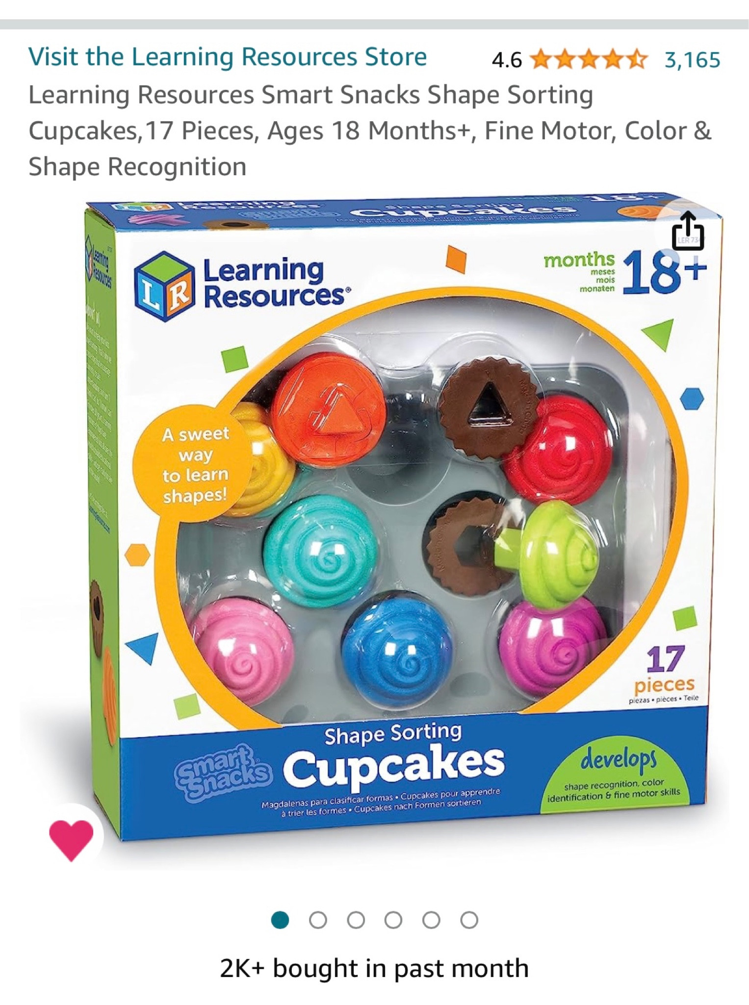 Learning resources cupcake color and shape sorting 

#LTKCyberWeek #LTKfindsunder50 #LTKkids
