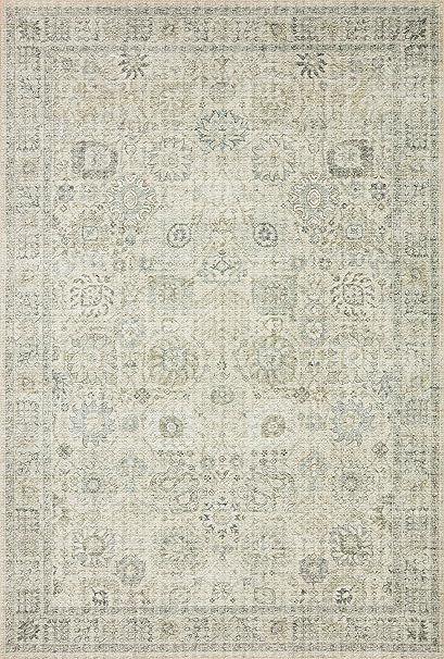 Loloi II Skye Collection SKY-14 NATURAL / SAGE, Traditional 5'-0" x 7'-6" Area Rug | Amazon (US)