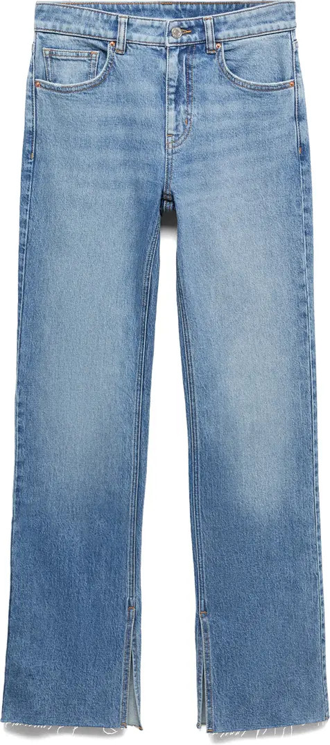 Slit Hem Flare Jeans | Nordstrom