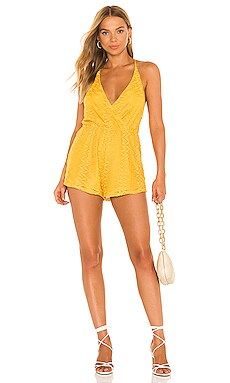 House of Harlow 1960 x Sofia Richie Athena Romper in Golden Yellow from Revolve.com | Revolve Clothing (Global)