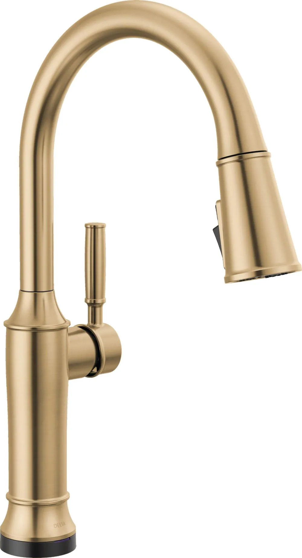 Delta Renaldi Lumicoat Champagne Bronze Single Handle Deck-mount Touchless Pull-down Kitchen Faucet with Sprayer one_size | 9184TL-CZ-PR-DST | Lowe's