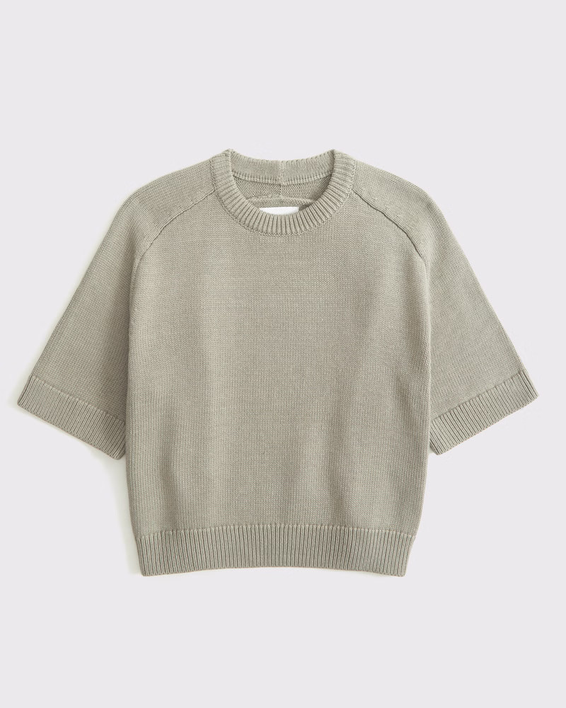The A&F Madeline Crew Sweater Tee | Abercrombie & Fitch (US)