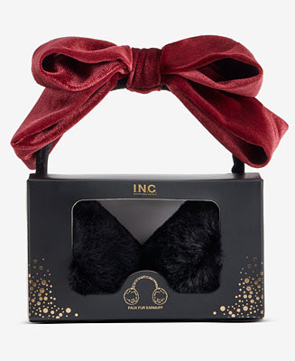 I.N.C. International Concepts Velvet Bow Earmuff Gift Box, Macy's Exclusive - Macy's | Macy's