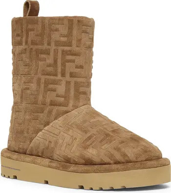 Après Chic FF Logo Genuine Shearling Lined Bootie (Women) | Nordstrom