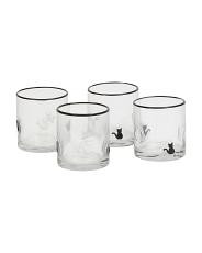 4pk Cat Double Old Fashioned Glasses | TJ Maxx