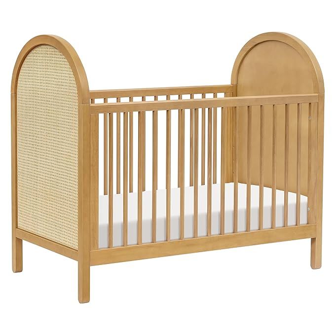 Babyletto Bondi Cane 3-in-1 Convertible Crib with Toddler Bed Conversion Kit in Honey with Natura... | Amazon (US)