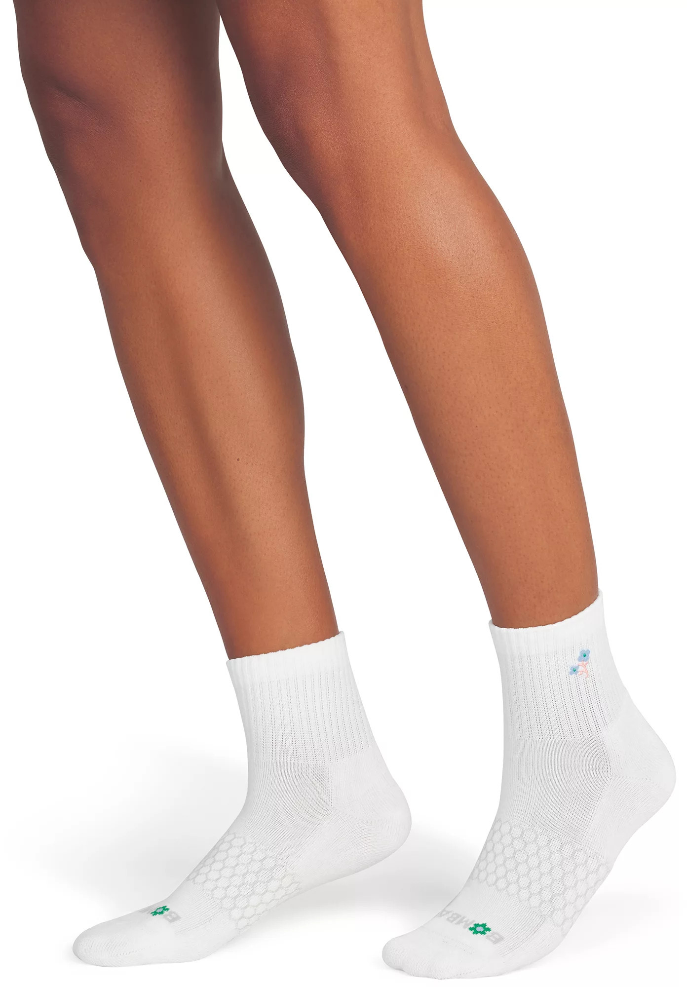 Bombas Legacy Randomfeed Colorblock Footbottom Ankle Socks, Men's, Medium, Soft White Floral | DICK'S Sporting Goods