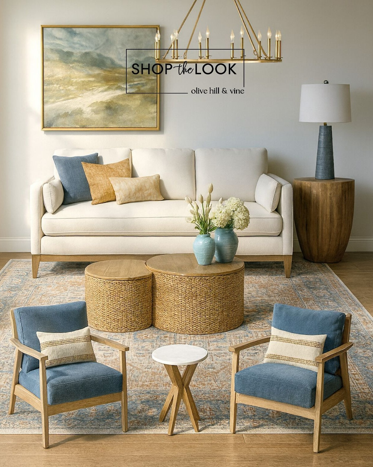 Layers of texture, natural wood, and artisan details come together in this curated living room. From handwoven tables to a Persian-inspired rug, every piece is thoughtfully chosen to invite warmth, style, and serenity into your home. 

 

#LTKHome #LTKStyleTip #LTKFamily
