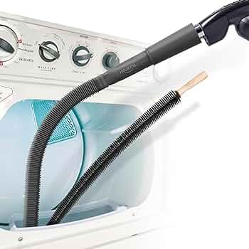 Holikme 2 Pack Dryer Vent Cleaner Kit, Dryer Vent Cleaning Brush, Lint Remover, Black | Amazon (US)