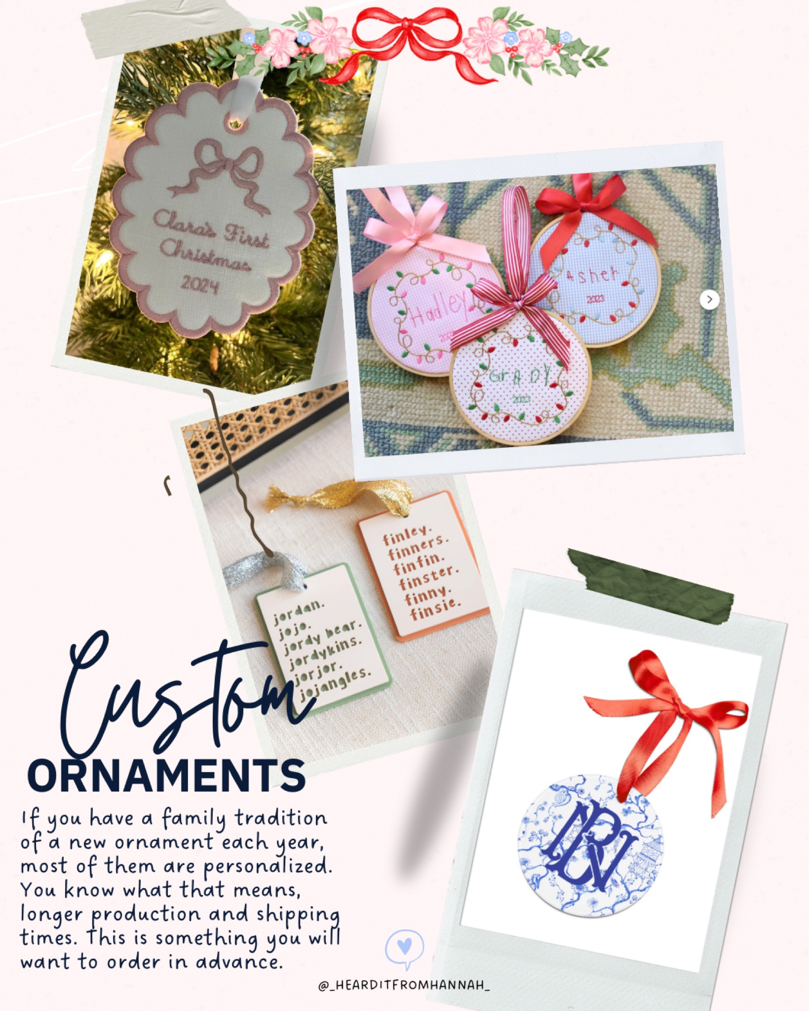 Doing custom ornaments for your kids or family each year is such a sweet tradition. 

#LTKGiftGuide #LTKSeasonal #LTKHoliday