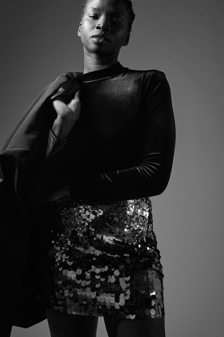 Sequined Mini Skirt | H&M (US + CA)