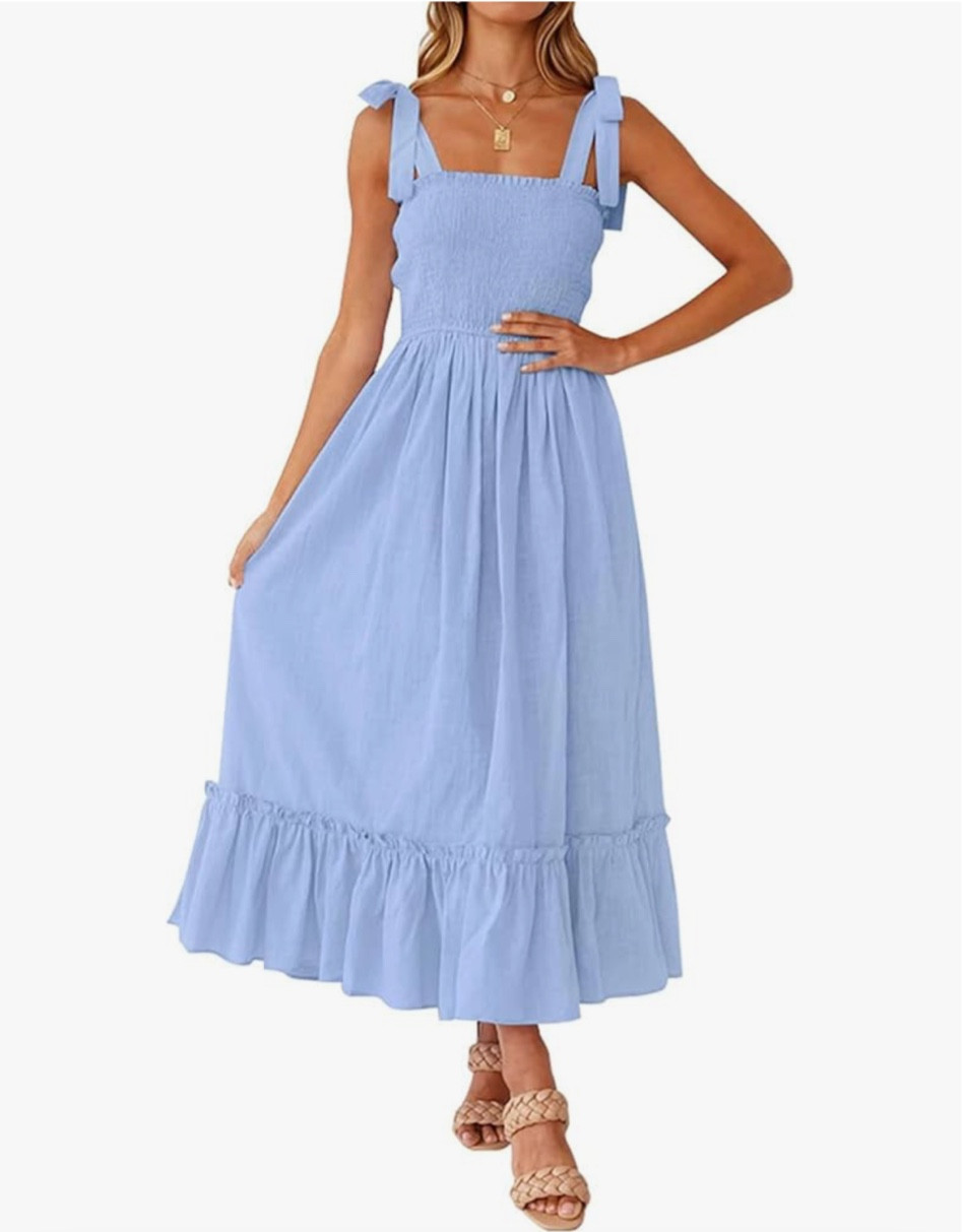Women's Boho Flowy Ruffle Maxi Dress

#vacationoutfit
#resortwear
#summerdress
#beachdress
#boho
#maxidress

#LTKSeasonal #LTKFindsUnder50