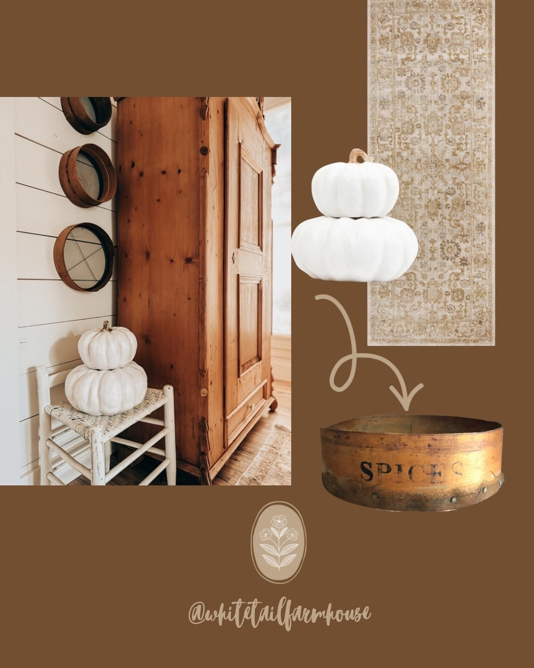 Vintage grain sieves are harder to find in the smaller sizes so I rounded up a few here. I love the primitive charm they add!

#LTKHome