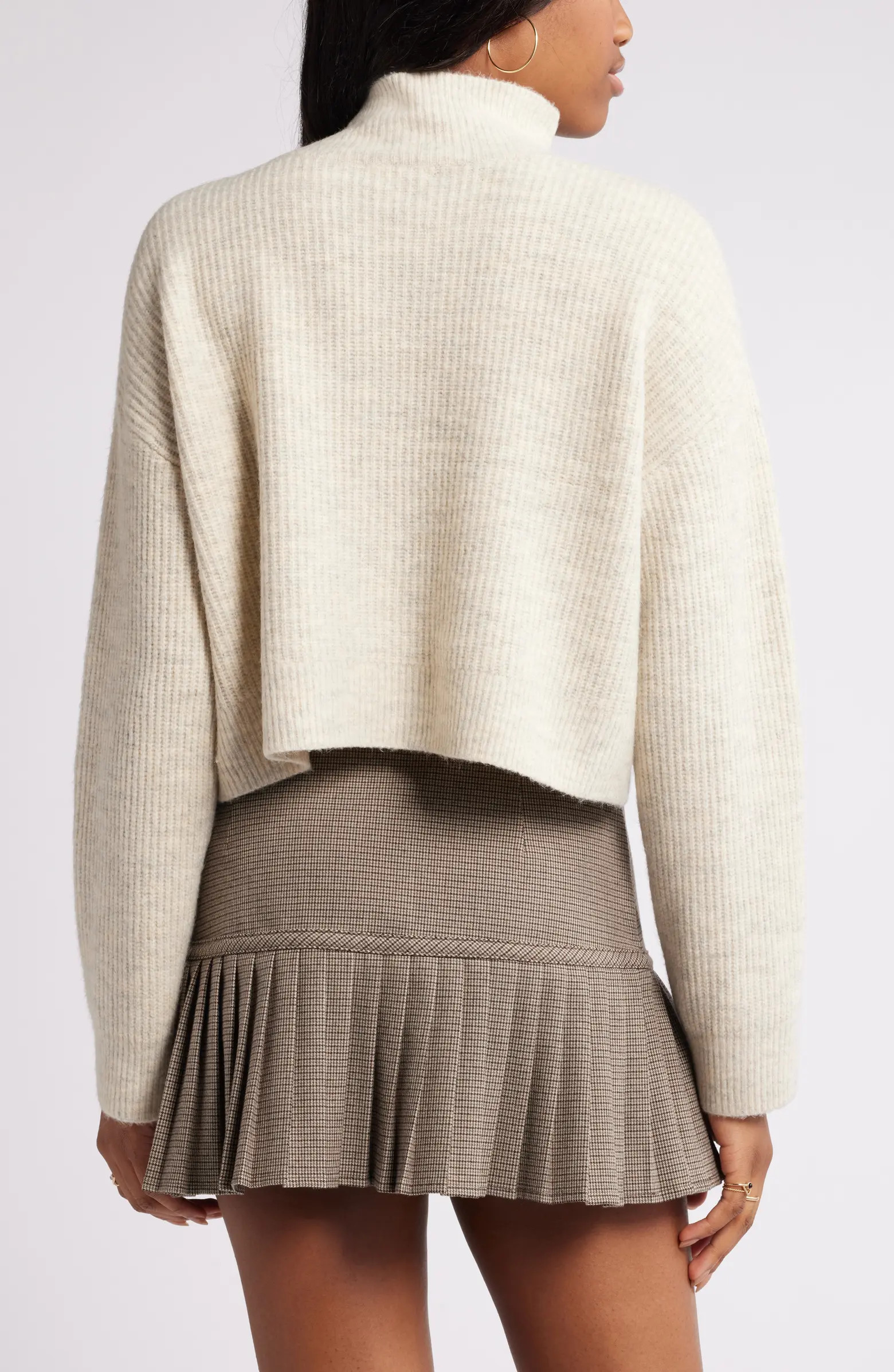 Oversize Cozy Mock Neck Sweater | Nordstrom