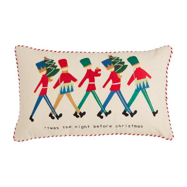 Nutcracker T'Was The Night Pillow | Mud Pie