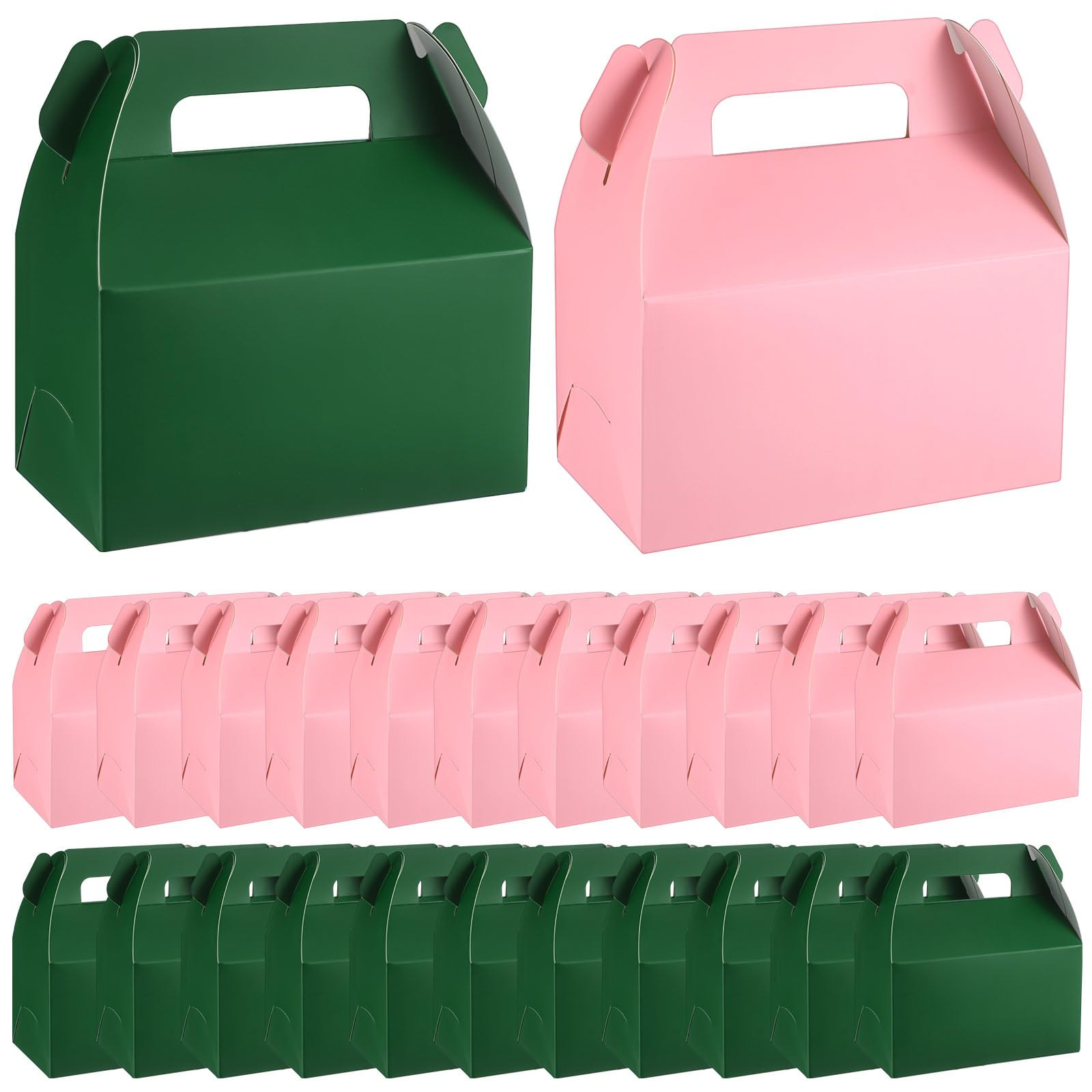 TecUnite 50 Pcs Witch Party Favors Green and Pink Gable Boxes Large Paper Treat Candy Gift Boxes ... | Amazon (US)