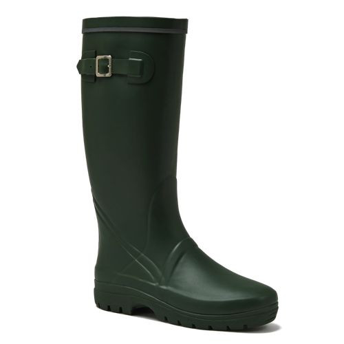 Women's Squall Buckle Tall Rain Boots - Lands' End - Green - 8 | Lands' End (US)